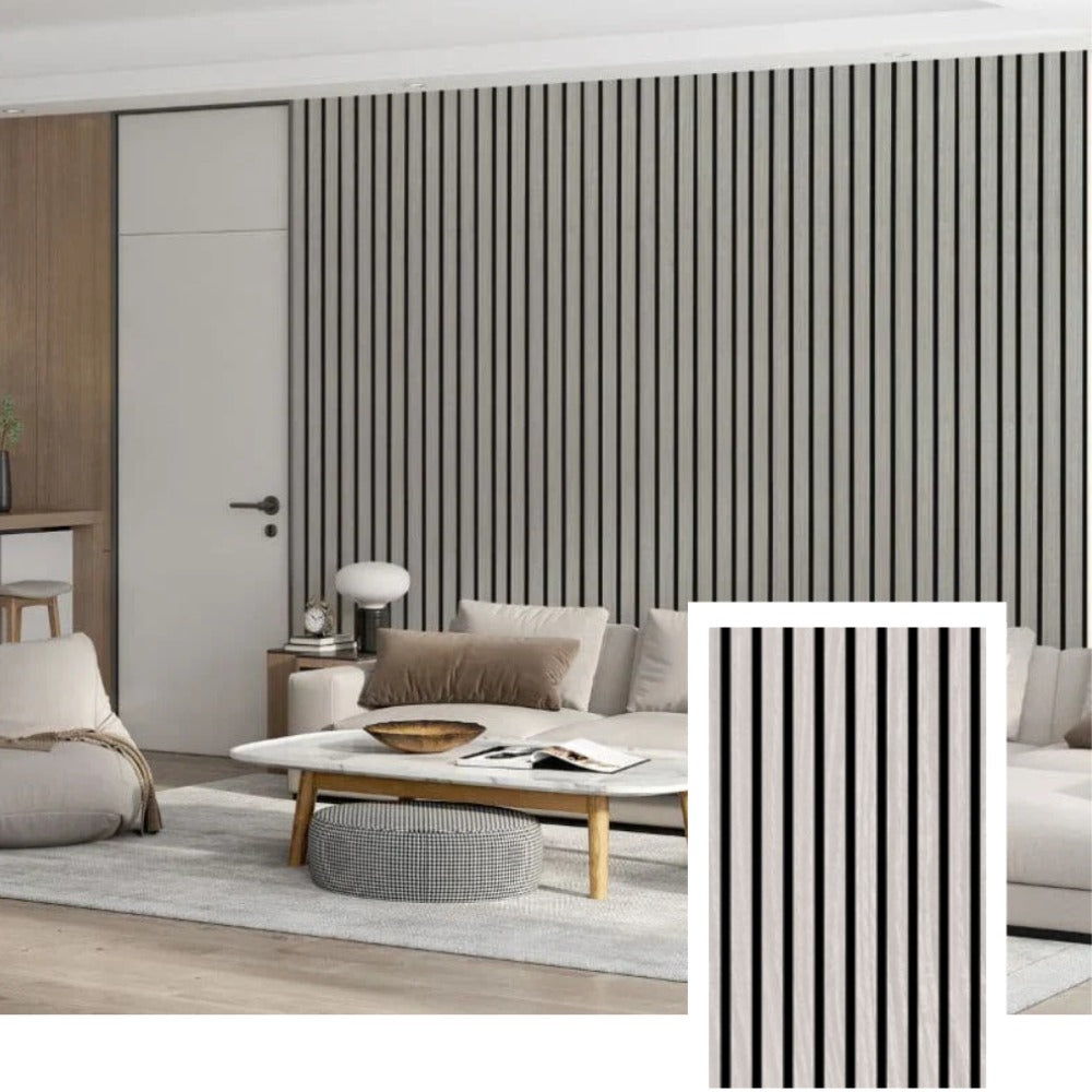 NordAcoust™ Premium Acoustic Slat Panel — Natural Oak (2,7 x 1,10 m)