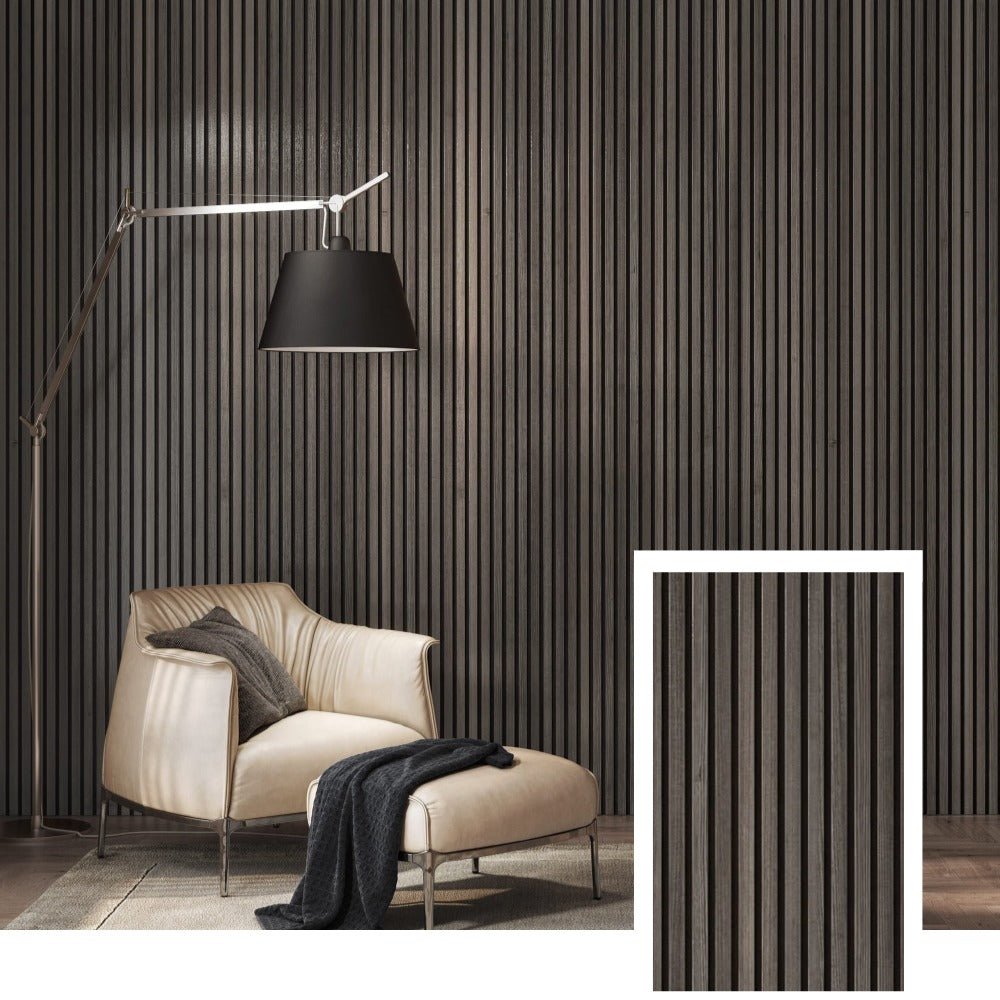 NordAcoust™ Premium Acoustic Slat Panel — Natural Oak (2,7 x 1,10 m)